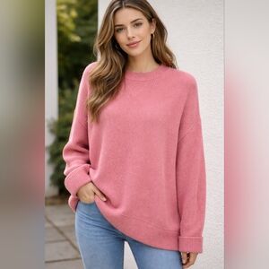 Aerie Soft Pink Crew Neck Sweater
